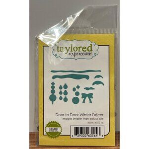 Lightly Used Taylored Expressions Door To Door Winter Décor Die Set TE716